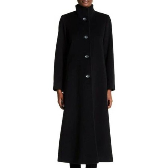 Fleurette Stand Collar Wool Blend Coat (14) - Picture 2 of 6